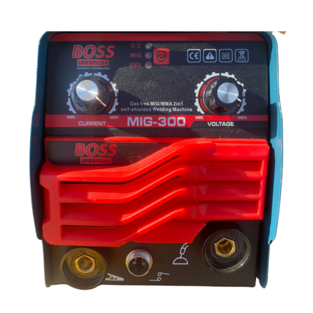 BOSS MIG-300 შედუღების აპარატი + კემპი